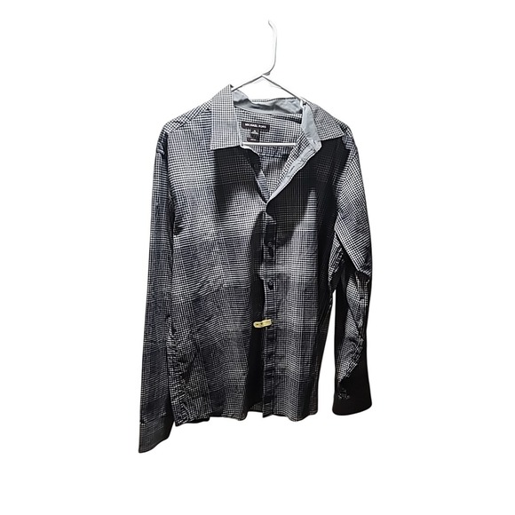 Michael Kors Long Sleeve Button Down‎ Shirt Men's XL Gray - Picture 1 of 2